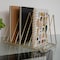 Martha Stewart Ryder Gold Metal 9 Slot Triangle Magazine File Holder, Desktop Organizer Sorter HH-OHD16-GLD-MS - alternate 1